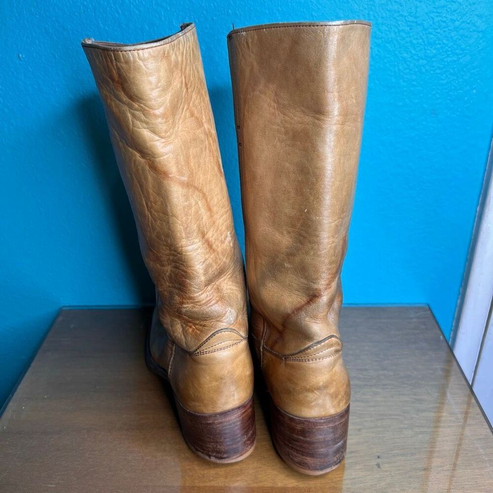 Frye Tan Heeled Boots - Picture 3 of 9